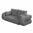 thumbnail image 6 of Lazy Sofa Couch, 78.7" Multi-Functional Foldable Sofa Bed, 3-in-1 Teddy Fabric Foam-Filled Sleeper Sofa Bed for Living Room,Guest Bed,Playroom, 6 of 7