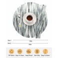 thumbnail image 6 of 15 Inch Round Placemats Set of 6, Sage Green Grey Vintage Non Slip Heat Insulation PP Table Mats, Retro Abstract Art Washable Place Mats for Kitchen Dining Party Table Decor, 6 of 7