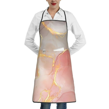 

Matuu Abstract Marble Texture for Adjustable Cooking Aprons for Women with Pockets Kitchen Aprons for Men Water and Oil Resistant