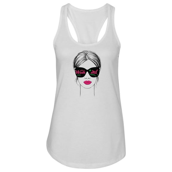 Woman In Weekend Sunglasses. Tank Women -Image by Shutterstock, Female x-Small