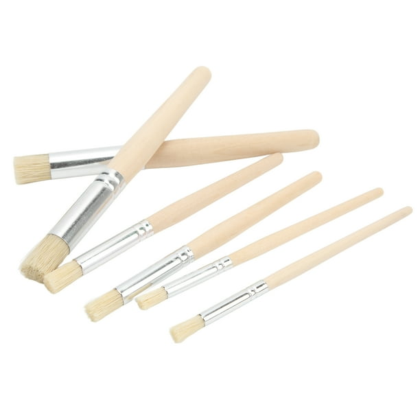 ESTINK Stencil Paint Brushes,6PCS Wooden Stencil Brushes Ergonomic