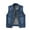 610#Dark blue, variant on Harpily Women's Slim-Fit Tank, Multi Color Denim Vest Female Short Spring And Summer Slim Thin Burlap Sleeveless Shoulders Broken Holes Vest Jacket