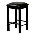 thumbnail image 2 of Furniture of America Mantsen Wood 3-Piece Counter Height Table Set in Black, 2 of 5