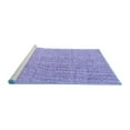 thumbnail image 2 of Ahgly Company Machine Washable Indoor Rectangle Abstract Blue Modern Area Rugs, 2' x 5', 2 of 4