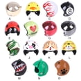 thumbnail image 3 of Methold Casco mascota loro sombreros lindos sombreros disfraces accesorios cascos de aves de corral para pollo pájaro pato rojo brillante Type3 NO3 Methold PT003691-07, 3 of 6