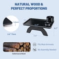 thumbnail image 2 of EDX 3-in-1 Couch Side Table, Acacia Wood Tray with Phone Holder and Cup Slots for Sofa, Bed and Recliner, Black, 2 of 7