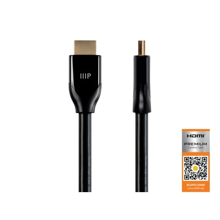UPC 889028035283 product image for Certified Premium High Speed HDMI Cable HDR 6ft Black Certified Premium High Spe | upcitemdb.com