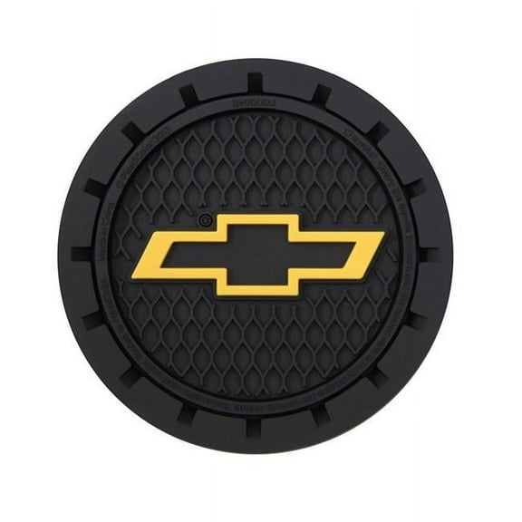 Chevy Bowtie Gold Cup Holder Coaster