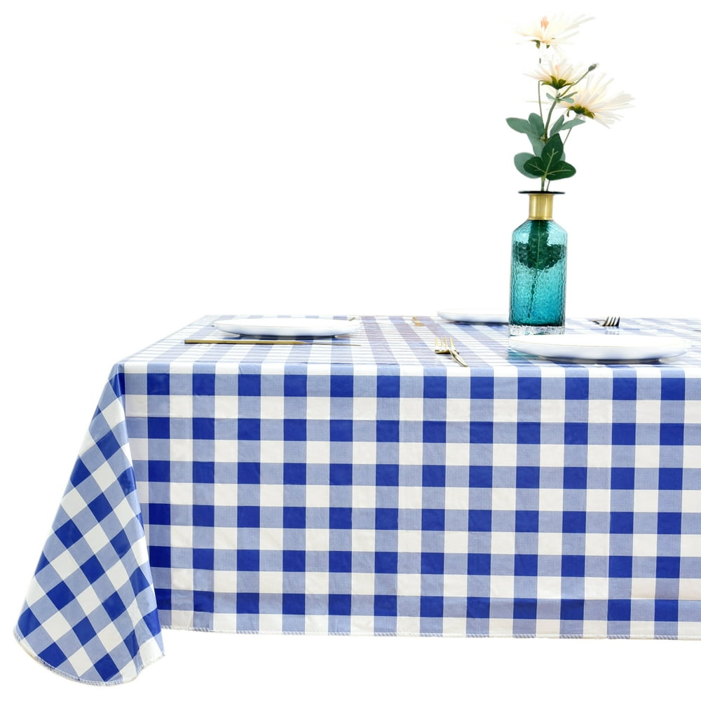 Rally Home Goods Indoor Outdoor Patio Vinyl Square Tablecloth, Flannel