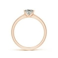 thumbnail image 2 of ANGARA Natural Princess-Cut 1.05 ct Diamond Engagement Ring in 14K Rose Gold for Women (Size-5.5mm| Color-K| Clarity-I3) | April Birthstone, Anniversary, Jewelry Gift for Women | Natural Diamond Ring, 2 of 9