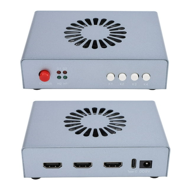 Adaptador de Superposición de Pantalla Combinador de Fusor DMA 2K 144Hz, Sintetizador de Interfaz Multimedia HD, Para Salas de Operaciones Financieras, Centros de Datos
