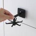 thumbnail image 3 of Kitchen Utensil Hanger with 6 Hooks, 2 Pack Under Cabinet Utensil Holder 360° Rotatable Kitchen Hooks Utensil Rack Space Saving, 3 of 5