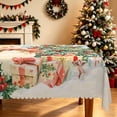 thumbnail image 2 of Duangreer Cartoon Snowman Christmas Rectangle Tablecloth, Table Cover with Waterproof Wrinkle Resistant for Party Decorations, 60 x 102 Inch, 2 of 6