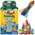 thumbnail image 1 of Juego de azulejos magnéticos CreateOn Crayola Retro PIP de 24 piezas para niños a partir de 3 años, 1 of 5