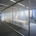 thumbnail image 2 of Window Film Privacy Frosted Self Adhesive Window Sticker No Glue Static Cling Opaque Glass Film Uv Protection Wave Patten 45x200cm, 2 of 5