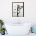 thumbnail image 7 of WFSposter Black and White Framed Canvas Print Bathroom Decor Wall Art Highland Cow Bathroom Wall Art,12x16In, 7 of 7