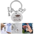 thumbnail image 2 of SUTENGDA Unique Class of 2025 Stainless Steel Keychain Creative Graduation Jewely 2025 Charm Key Ring Present Graduates Keepsake for Him and Her, 2 of 8