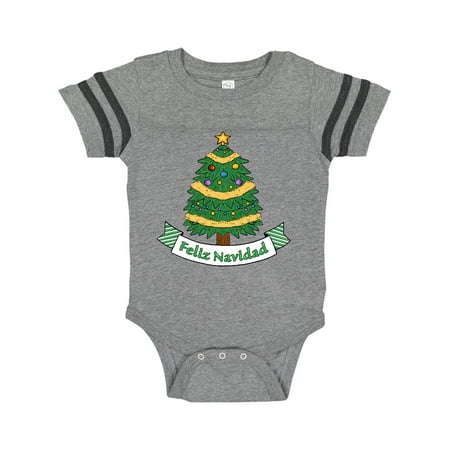 

Inktastic Feliz Navidad Tree with Banner Gift Baby Boy or Baby Girl Bodysuit