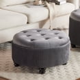 thumbnail image 3 of No-Assembly Storage Ottoman: 4-in-1 Footrest, Seat, Coffee Table with 12 Gallon Hidden Storage. Supports 300lbs, 24 Inches., 3 of 8