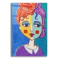 thumbnail image 1 of Epic Art 'Violet Haired' by Holly Wojhan, Acrylic Glass Wall Art, 16"x24", 1 of 8