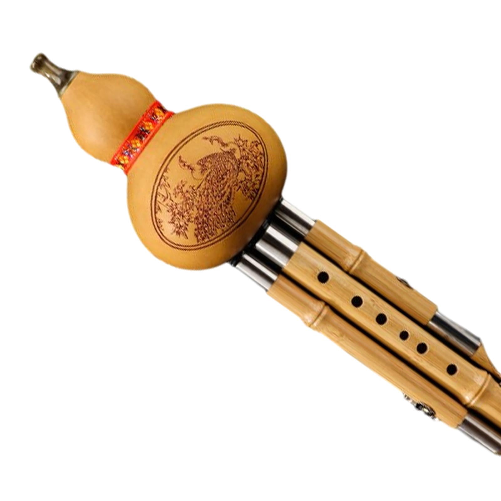 Hulusi Flute Instrument Chinese Musical Instrument for Performance Practice c key