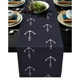 1pcs Anchor Blue Navy Lines Modern Table Runners For Wedding Party
