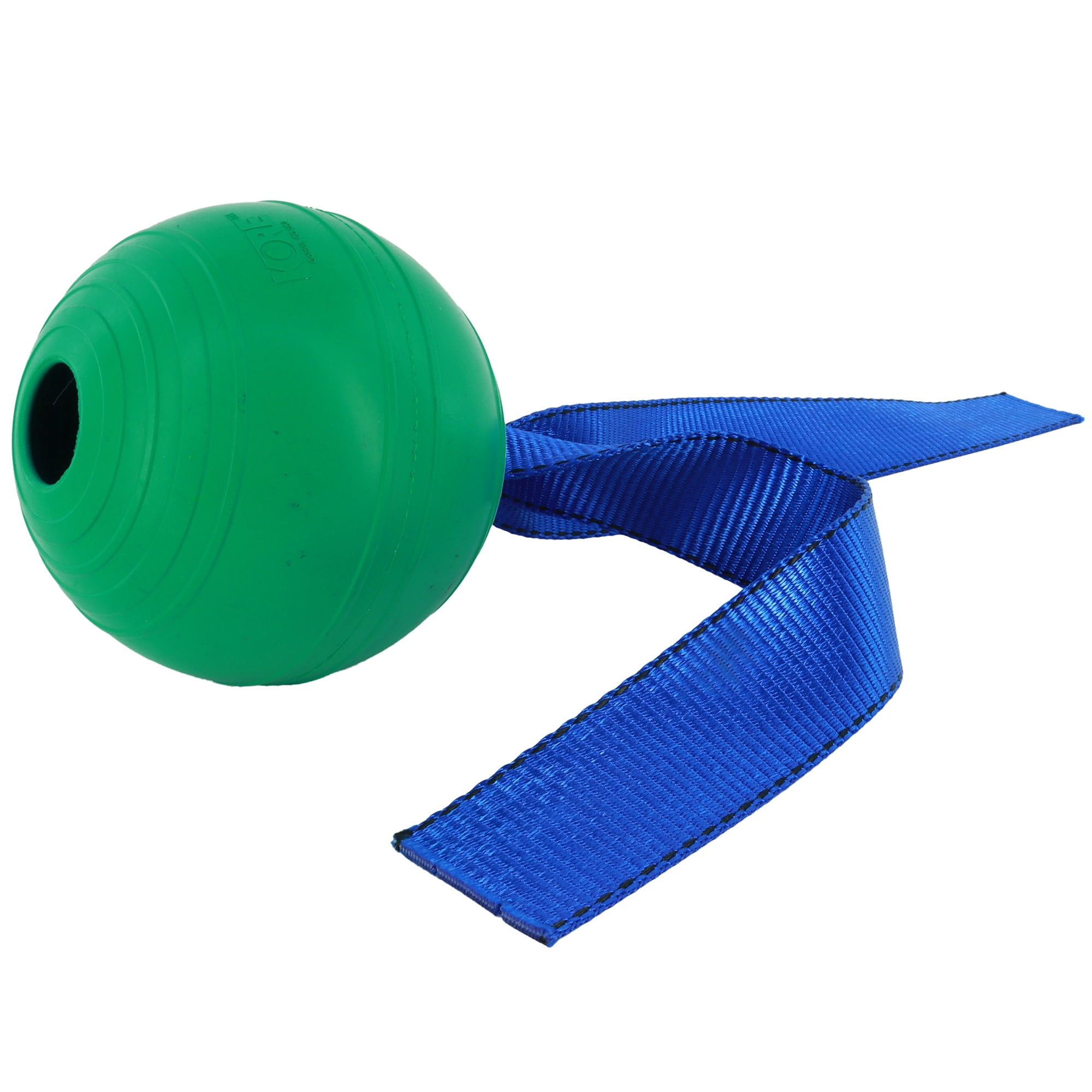 PetKORE: KoreFlex Ball & Tail - 4.75", Green, Dog Toy, Shape Maintaining Rubber, Durable Strap, Treat Stuffing Center, Bounce-Tug-Fetch-Chew, Pet Play