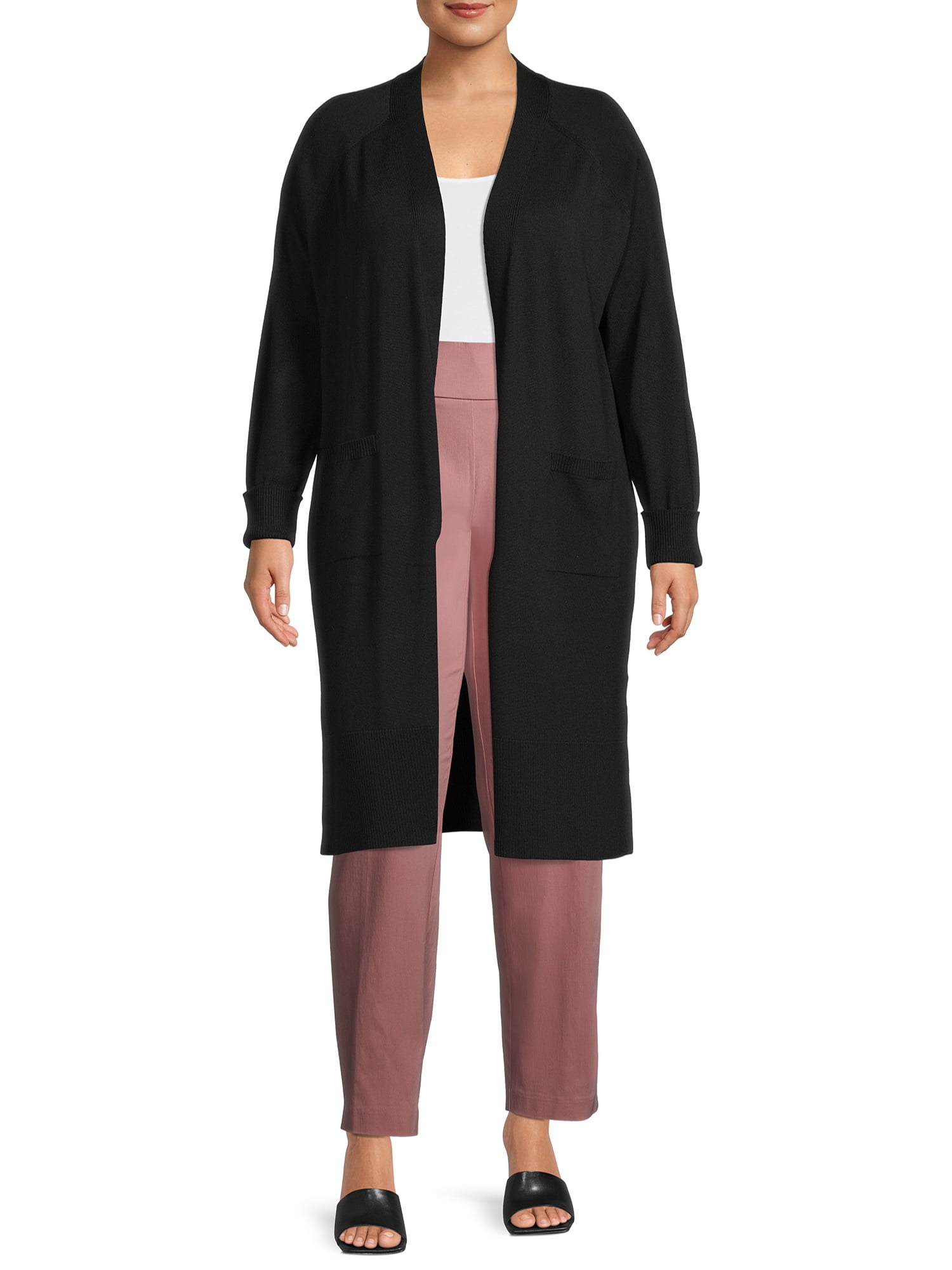 Terra & Sky Women's Plus Size Duster Cardigan