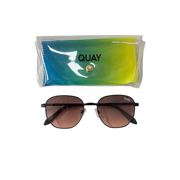 Quay Australia Big Time Sunglasses Black Brown To Orange  display picture 3