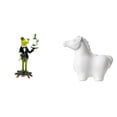 thumbnail image 1 of Figura de escritorio Camarero Rana Estatua Caballo Escultura Resina Cerámica Obra de arte Figura decorativa creativa Adecuada para regalar Decoración, 1 of 8