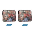 thumbnail image 7 of FORMRS 13"-13.3" Laptop Sleeve Protective Case Soft Carrying Quilted Computer Bag Cover, Red Vibrant Flowers, 7 of 7
