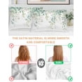 thumbnail image 4 of Hokiten Pillow Cases Queen Size Set of 2, Couch Pillow Covers, Eucalyptus Leaves Satin Pillowcases with Zipper for Hair/Skin, Pillow Protector Cover, Sage Green Botanical Spring Summer 20x30 Inches, 4 of 6