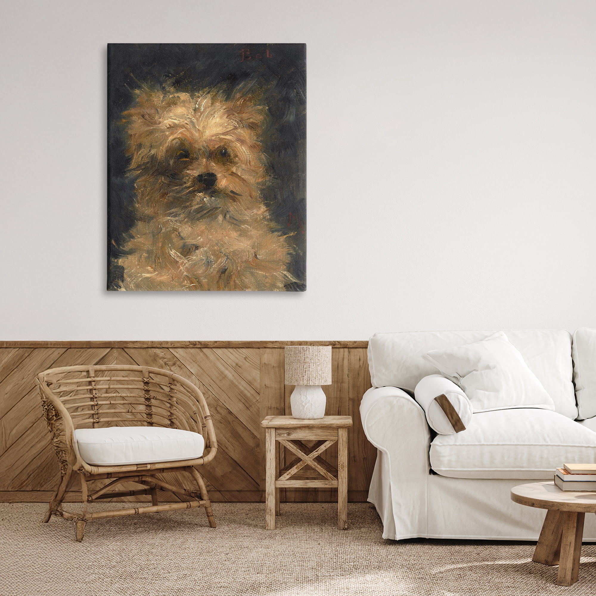 Stupell Industries Edouard Manet Dog Portrait Canvas Wall Art, design by Lil' Rue