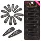 thumbnail image 1 of Dofash Pinzas para el cabello con acabado mate, empuñaduras de metal, 5 cm, accesorios básicos para el cabello, 12 piezas (negro acabado mate), 1 of 5