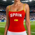 thumbnail image 2 of Women Cup Graphic Tank Top Spaghetti Strap Football Crop Tops Sleeveless Cute Baby Tee Y2k Camisole, 2 of 6