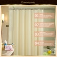 thumbnail image 4 of Shower Curtain or Liner with 3 Magnets - Soft Hotel Quality Fabric Shower Curtain for Bathroom, Light-Weight & Machine Washable - Standard Size 72x72, 4 of 9