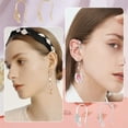 thumbnail image 5 of 1 Box 12Pcs Earring Hooks 18K Gold Plated Brass and Platinum Plated Brass Cubic Zirconia Teardrop Earring Hooks 2 Color French Ear Wire with Loops for DIY Earrings Jewelry Making, 5 of 5