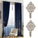 thumbnail image 2 of 2 Pieza Titulares Tieback Ganchos de Cortina Colgante de Pared Percha para Abrigos Decoración Plata, 2 of 9