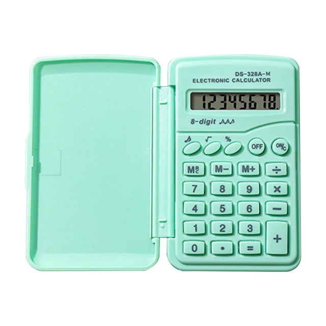 JMYHOAM Calculatrice de Rentrée Scolaire Fonction Standard Calculatrice de Base Alimentée par Pile Mini Calculatrice de Bureau en Plastique