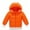 Orange, variant on Liyamei Winter Child Kids Solid Color Hoodie Zipper Coats Keep Warm Jacket Clothes Boys Down Coat Size 2-3 Years