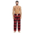 thumbnail image 4 of Ashford & Brooks Mens Super Soft Flannel Plaid Pajama Sleep Pants, 4 of 6