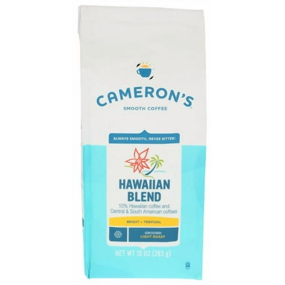 Pack of 6 Camerons Ground Coffee Hawaiian Blend 10 oz