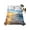 Blue, variant on Summer Beach King Size Flat Sheet, Wrinkleproof & Fadeproof Cooling Flat Bed Sheet Only, Sunset Ocean Coastal Nautical Breathable Soft Bedding Top Sheets 105 x 98 Inches