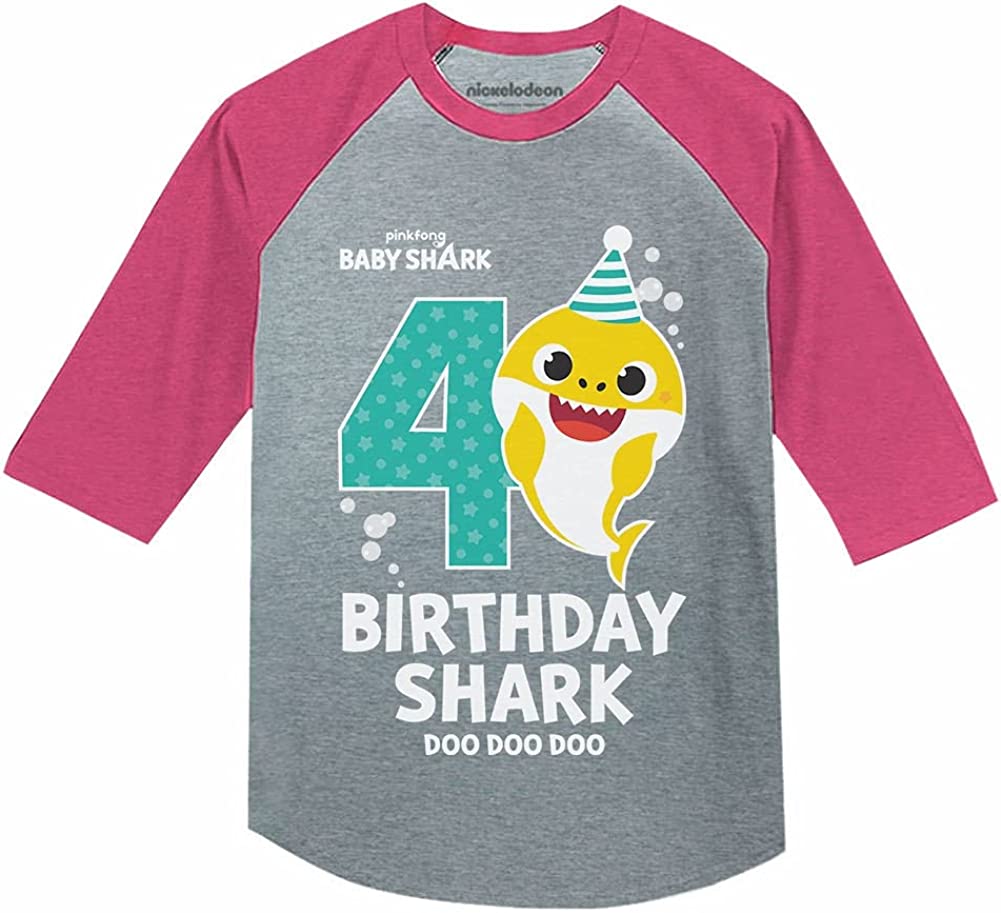 Tstars Birthday Shark Shirts for Toddler 2nd 3rd 4th Birthday Boy Girl