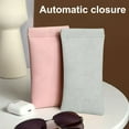 thumbnail image 3 of Ettsollp 2 Pcs Sunglasses Pouch Soft Auto-Closing Stylish Case Faux Leather Anti-Scratch Lining Compact Glasses Bag Microfiber Screen Cleaning Bag, 3 of 7