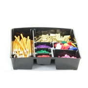 Officemate Deep Drawer Organizer Tray, 8 Compartments, 2 1/4H x 15 1/8W x 11 1/2D, Black