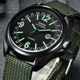 thumbnail image 5 of NovaStitch Men‘s Canvas Strap Watch with Luminous Dial Markers, Casual Analog Wristwatch for Daily Wear, Outdoor Sport Wrist Watch for Men - Blue, 5 of 8