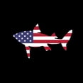 thumbnail image 3 of CafePress - Shark American Flag Pajamas - Women's Dark Pajamas, 3 of 5