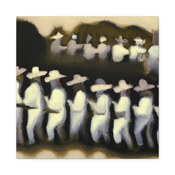 Picket Line Protesting - Canvas