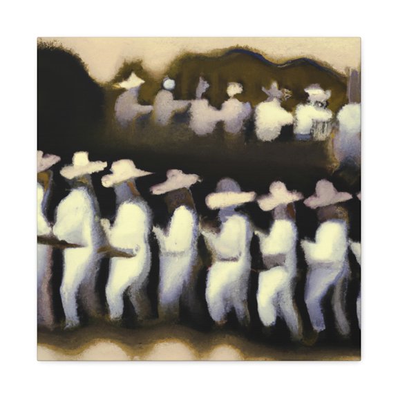 Picket Line Protesting - Canvas